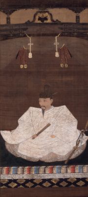 豊臣秀吉像 桃山時代、17世紀初期 神戸市立博物館蔵（池長孟コレクション）